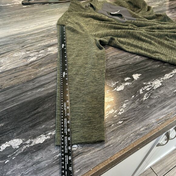 Eddie Bauer Mens Sweater Large Pullover Sweater Pockets Zip Pocket Green - Picture 8 of 9